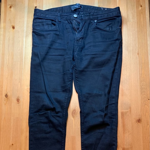 Forever21 Mens Black Skinny Jeans, Size 29 - Picture 1 of 2